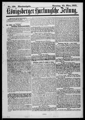 Königsberger Hartungsche Zeitung on Mar 25, 1913