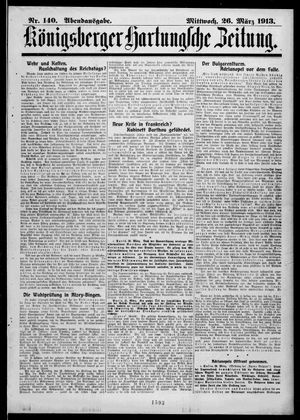 Königsberger Hartungsche Zeitung vom 26.03.1913