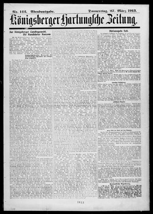 Königsberger Hartungsche Zeitung vom 27.03.1913