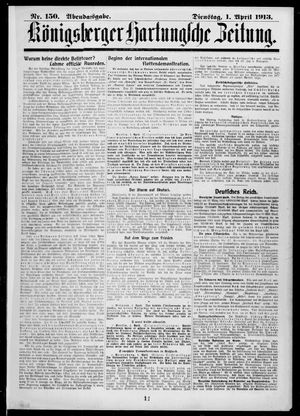 Königsberger Hartungsche Zeitung vom 01.04.1913