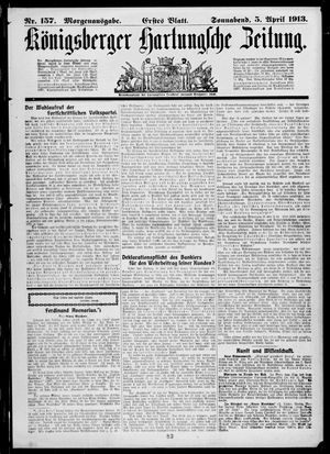 Königsberger Hartungsche Zeitung on Apr 5, 1913