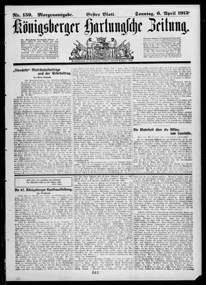 Königsberger Hartungsche Zeitung vom 06.04.1913