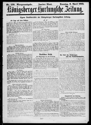 Königsberger Hartungsche Zeitung vom 06.04.1913