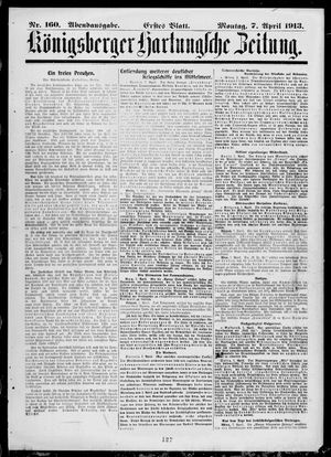 Königsberger Hartungsche Zeitung vom 07.04.1913
