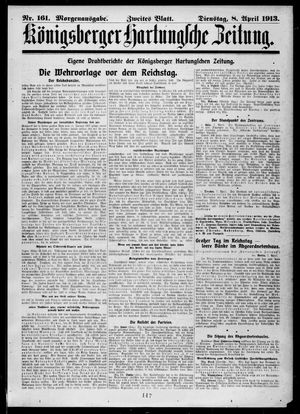 Königsberger Hartungsche Zeitung vom 08.04.1913