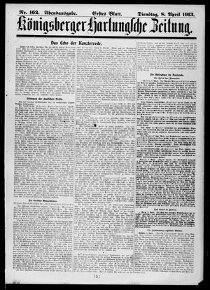 Königsberger Hartungsche Zeitung vom 08.04.1913