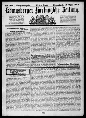 Königsberger Hartungsche Zeitung on Apr 12, 1913