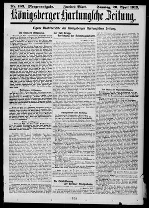 Königsberger Hartungsche Zeitung vom 20.04.1913