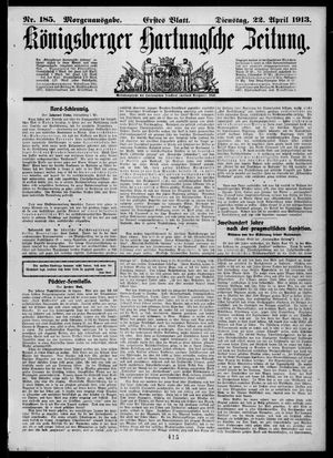 Königsberger Hartungsche Zeitung on Apr 22, 1913