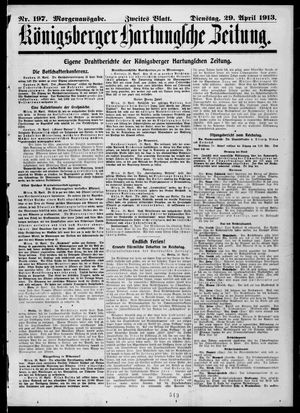 Königsberger Hartungsche Zeitung vom 29.04.1913