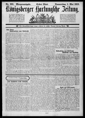 Königsberger Hartungsche Zeitung vom 01.05.1913