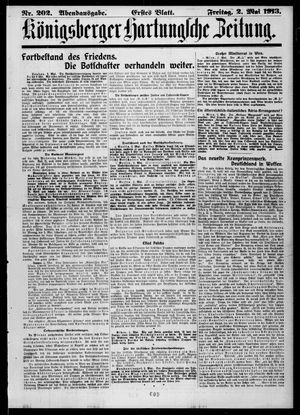 Königsberger Hartungsche Zeitung vom 02.05.1913