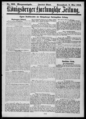 Königsberger Hartungsche Zeitung vom 03.05.1913