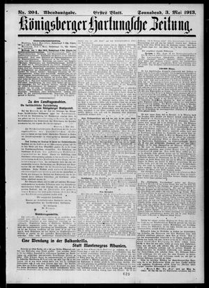 Königsberger Hartungsche Zeitung on May 3, 1913