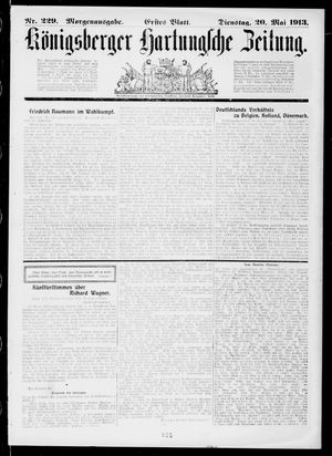 Königsberger Hartungsche Zeitung vom 20.05.1913