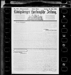 Königsberger Hartungsche Zeitung vom 30.05.1913