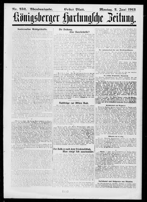 Königsberger Hartungsche Zeitung on Jun 2, 1913