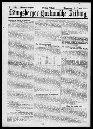 Königsberger Hartungsche Zeitung vom 03.06.1913
