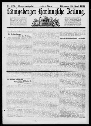 Königsberger Hartungsche Zeitung vom 18.06.1913