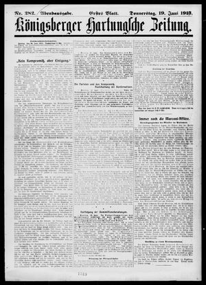 Königsberger Hartungsche Zeitung on Jun 19, 1913