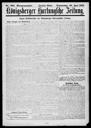 Königsberger Hartungsche Zeitung vom 26.06.1913
