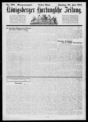 Königsberger Hartungsche Zeitung vom 29.06.1913