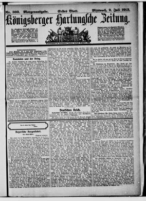 Königsberger Hartungsche Zeitung on Jul 2, 1913