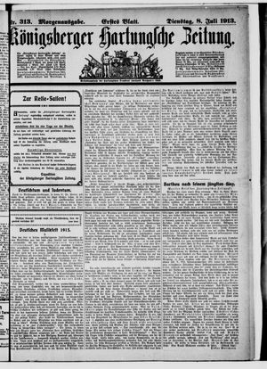 Königsberger Hartungsche Zeitung vom 08.07.1913