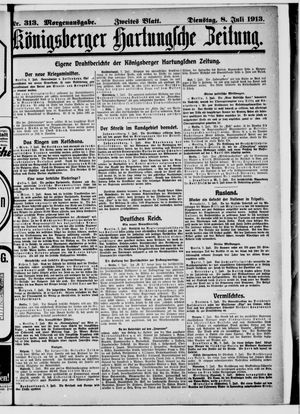 Königsberger Hartungsche Zeitung vom 08.07.1913