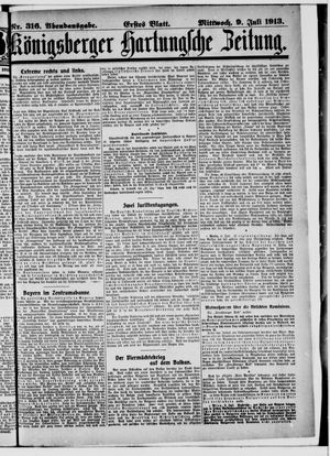 Königsberger Hartungsche Zeitung vom 09.07.1913