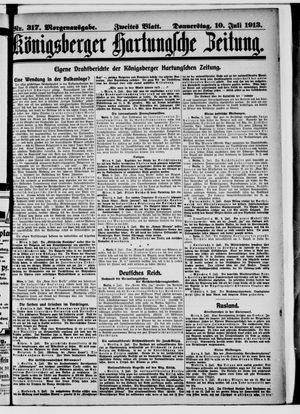 Königsberger Hartungsche Zeitung vom 10.07.1913