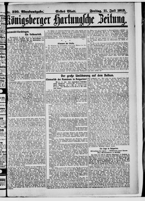 Königsberger Hartungsche Zeitung vom 11.07.1913