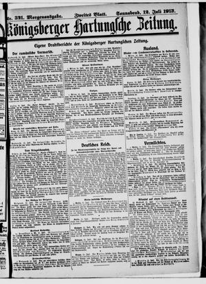 Königsberger Hartungsche Zeitung vom 12.07.1913