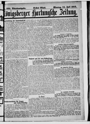 Königsberger Hartungsche Zeitung vom 14.07.1913