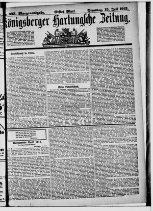 Königsberger Hartungsche Zeitung vom 15.07.1913