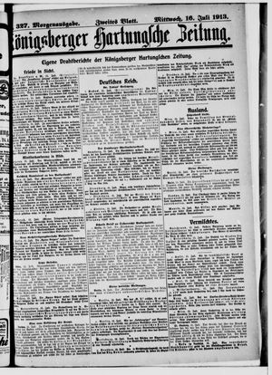Königsberger Hartungsche Zeitung vom 16.07.1913