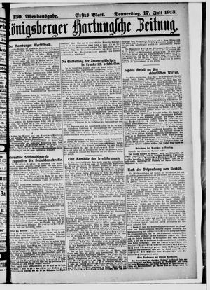 Königsberger Hartungsche Zeitung vom 17.07.1913