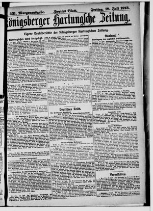 Königsberger Hartungsche Zeitung vom 18.07.1913