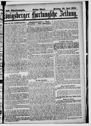 Königsberger Hartungsche Zeitung vom 18.07.1913