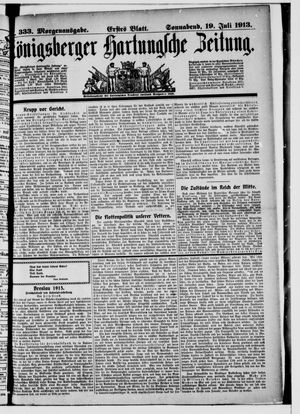 Königsberger Hartungsche Zeitung vom 19.07.1913