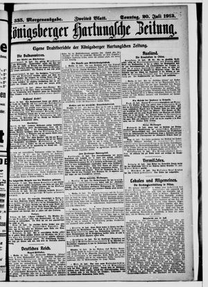 Königsberger Hartungsche Zeitung vom 20.07.1913