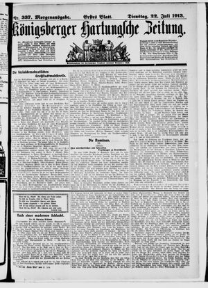 Königsberger Hartungsche Zeitung vom 22.07.1913