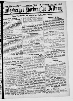 Königsberger Hartungsche Zeitung vom 24.07.1913