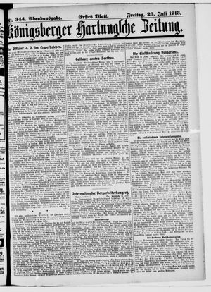 Königsberger Hartungsche Zeitung vom 25.07.1913