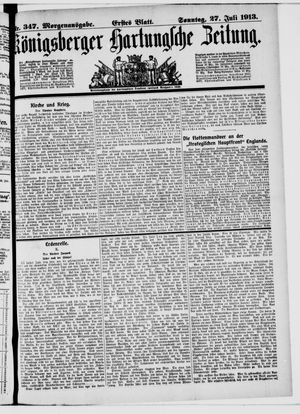 Königsberger Hartungsche Zeitung vom 27.07.1913