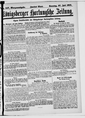 Königsberger Hartungsche Zeitung vom 27.07.1913