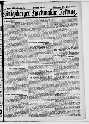 Königsberger Hartungsche Zeitung vom 28.07.1913