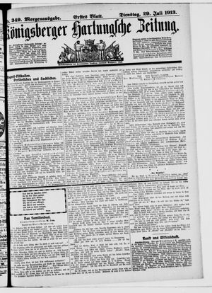 Königsberger Hartungsche Zeitung vom 29.07.1913