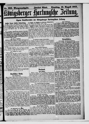 Königsberger Hartungsche Zeitung vom 19.08.1913