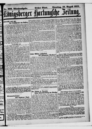 Königsberger Hartungsche Zeitung vom 19.08.1913